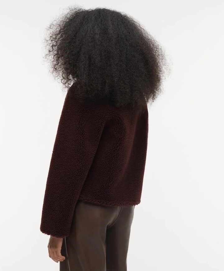 Dames jas bordeaux