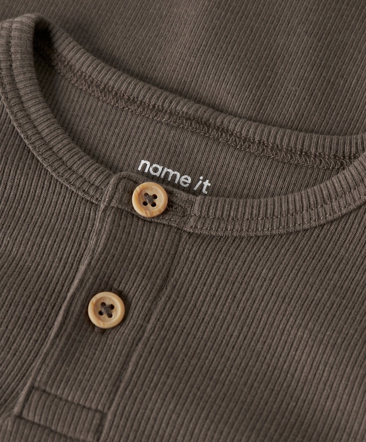 Jongens longsleeve bruin