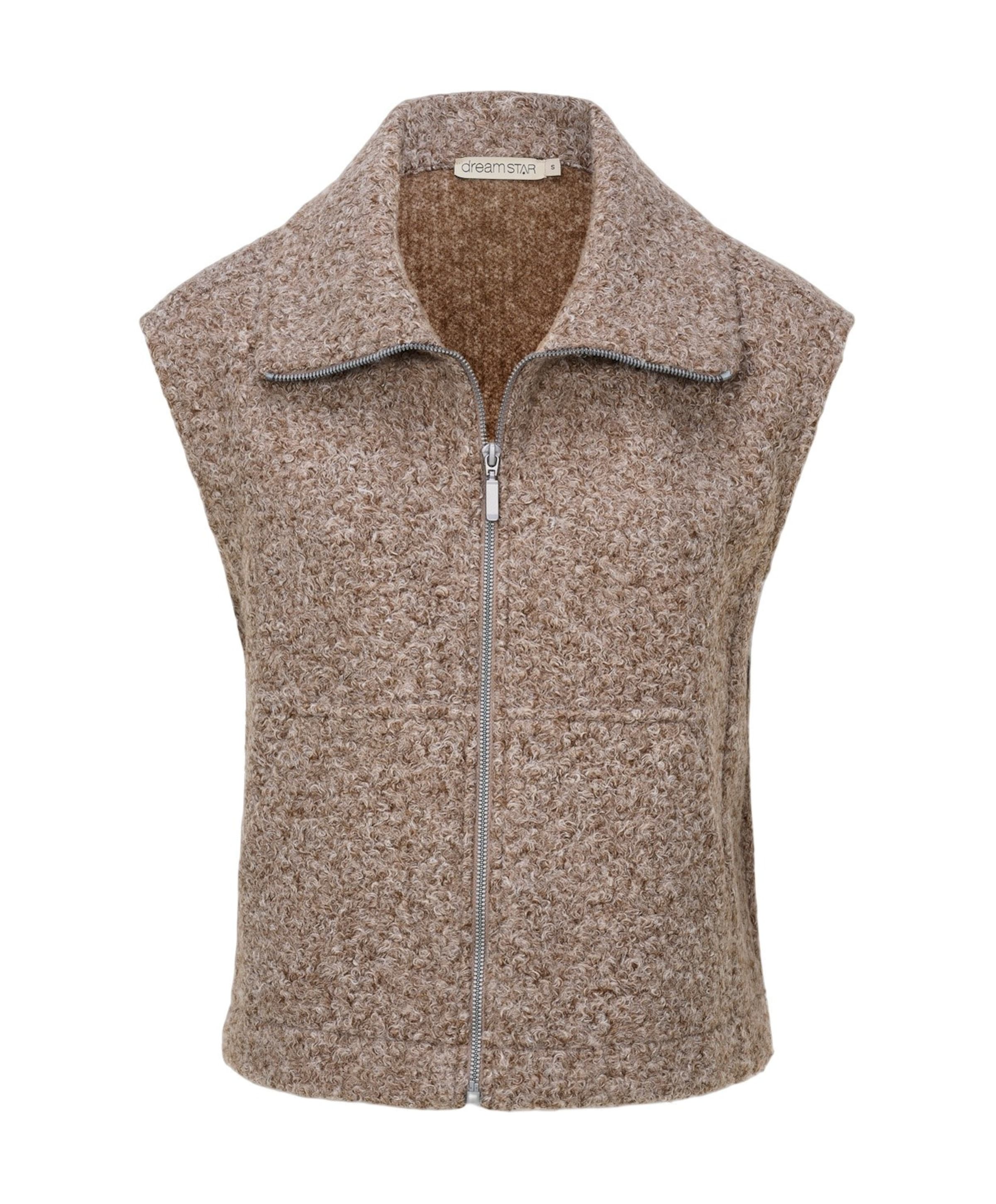 Dames vest bruin