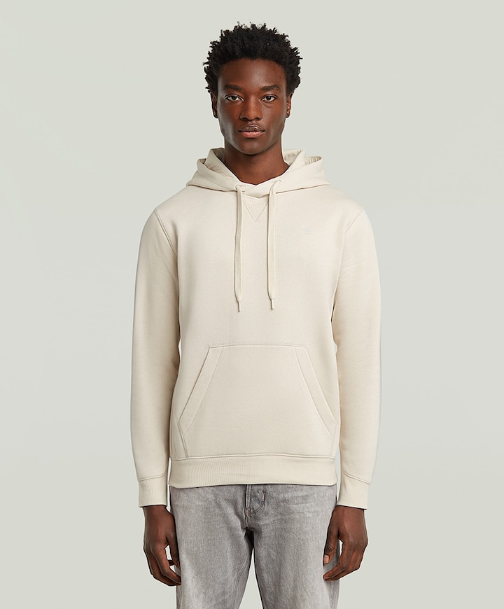 Heren hoodie ecru