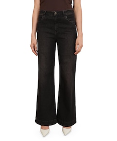 Abby dames jeans bruin