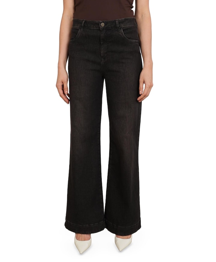 Abby dames jeans bruin
