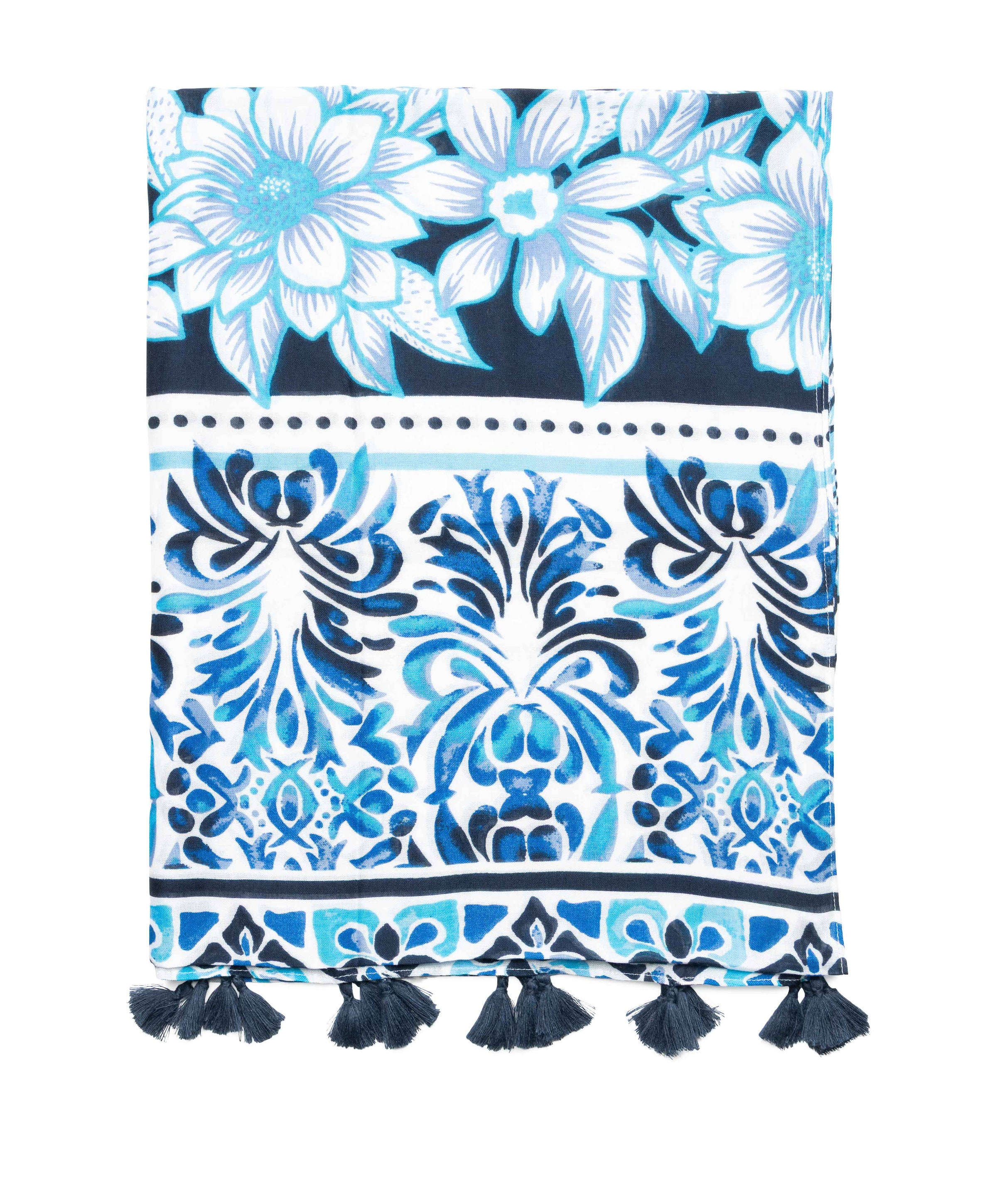 Dames sjaal blauw