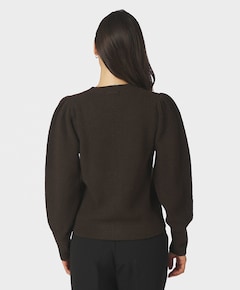 Dames vest bruin
