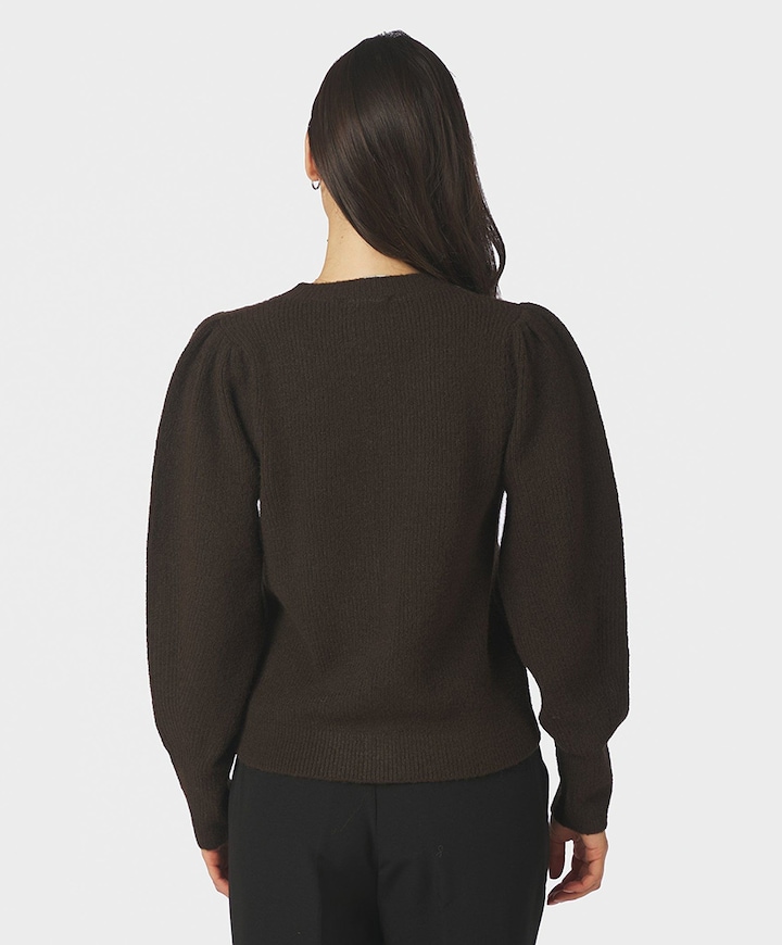 Dames vest bruin