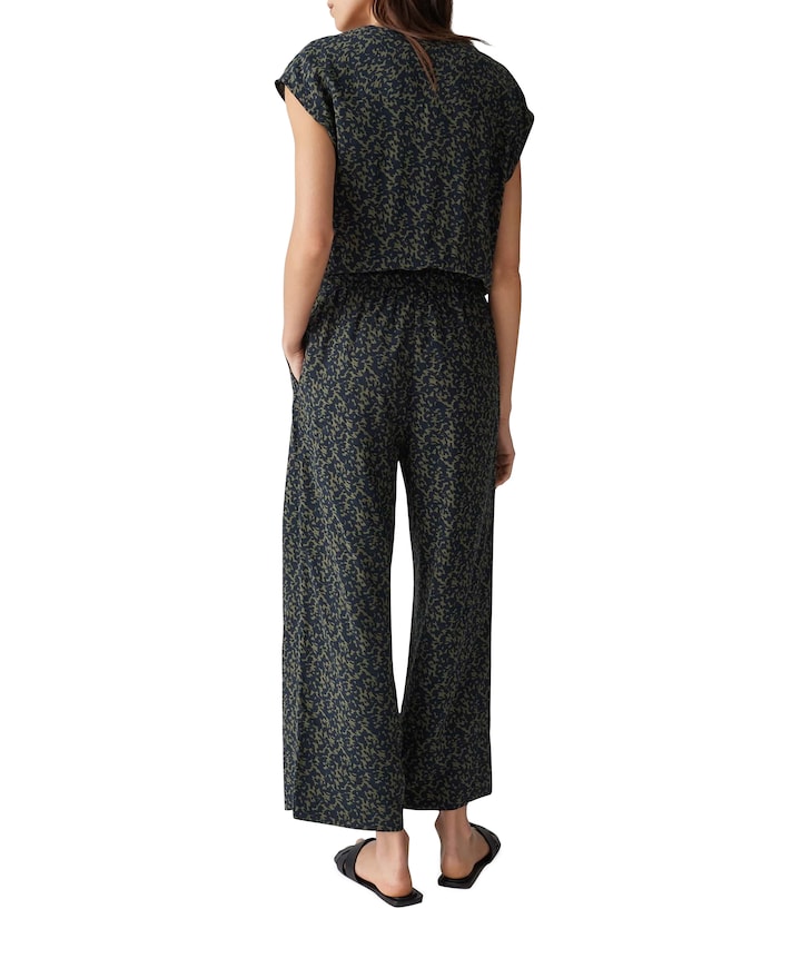 Moneli shadow jumpsuit blauw