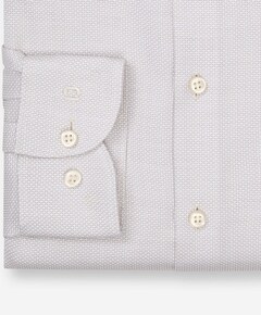 Heren overhemd lange mouw beige