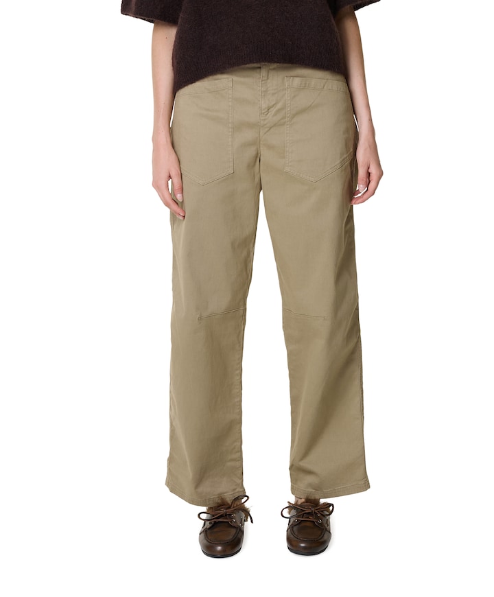 Trousers dames broek beige
