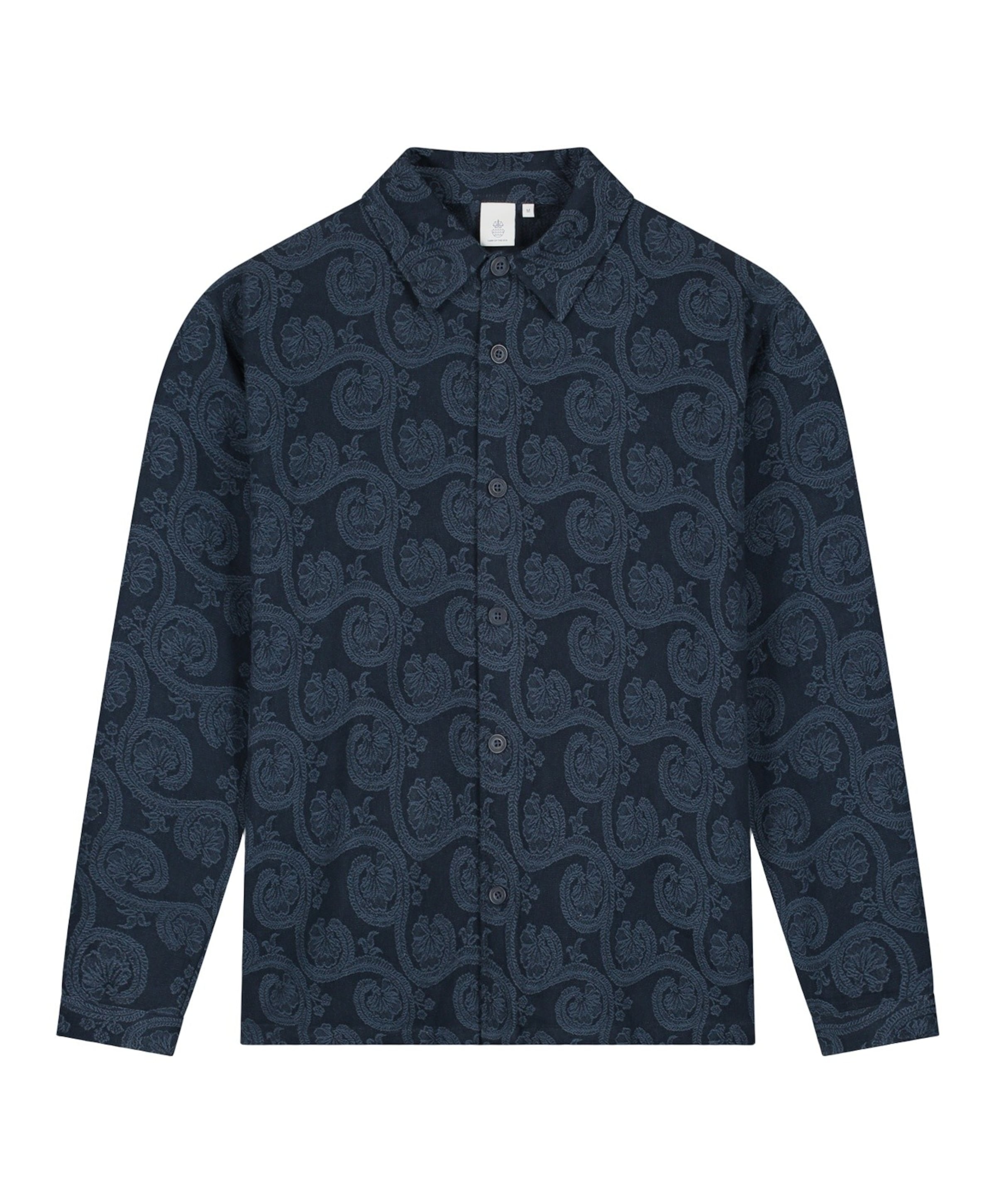 Heren overshirt blauw