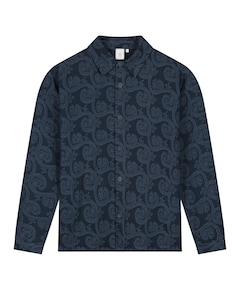 Heren overshirt blauw