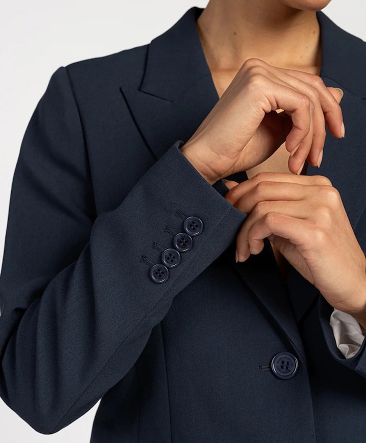 Dames blazer blauw