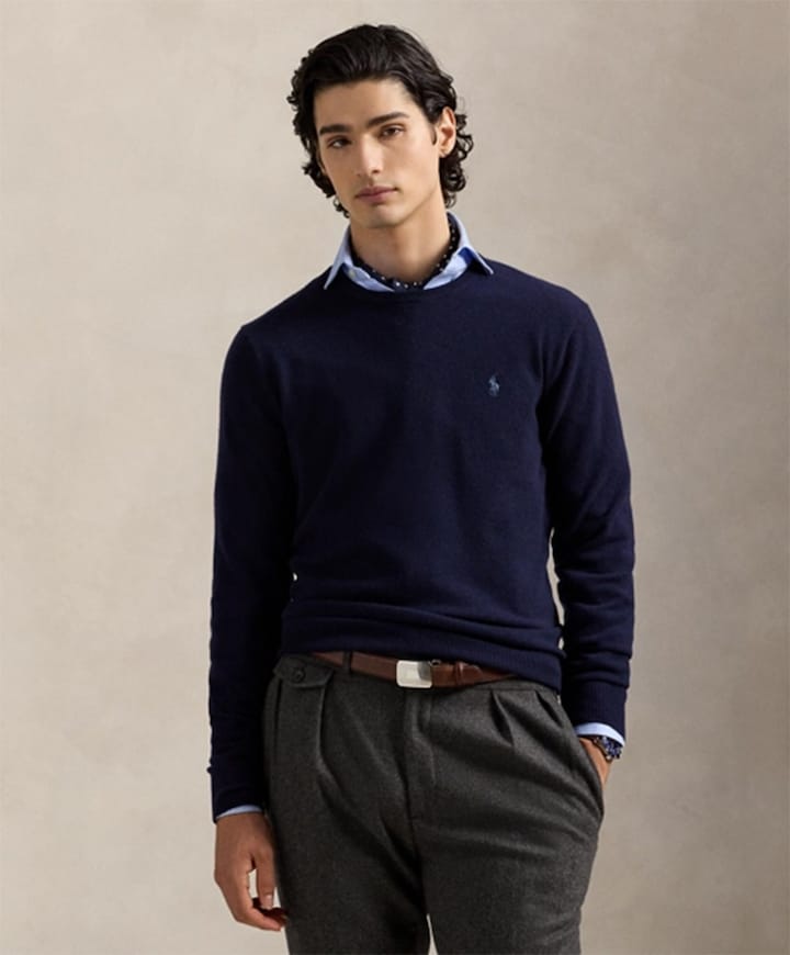 Heren trui blauw