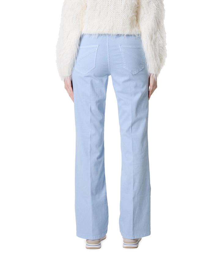 Bootcut Slim dames broek blauw