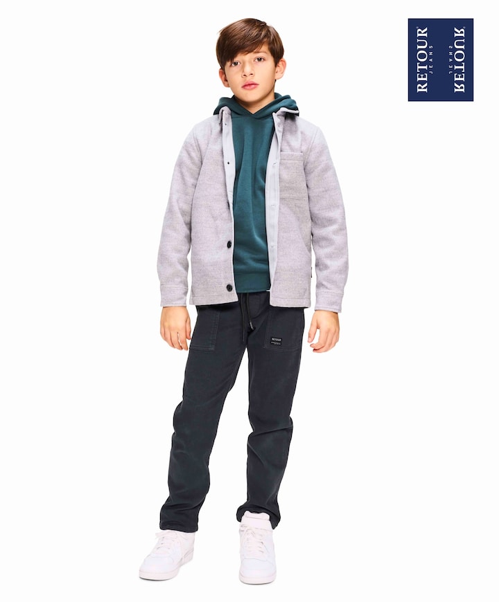 Jongens vest grijs