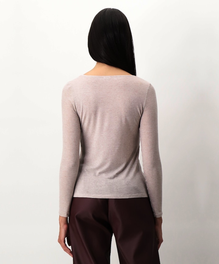 Dames longsleeve beige