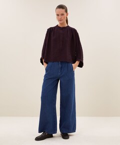 Dames blouse bordeaux