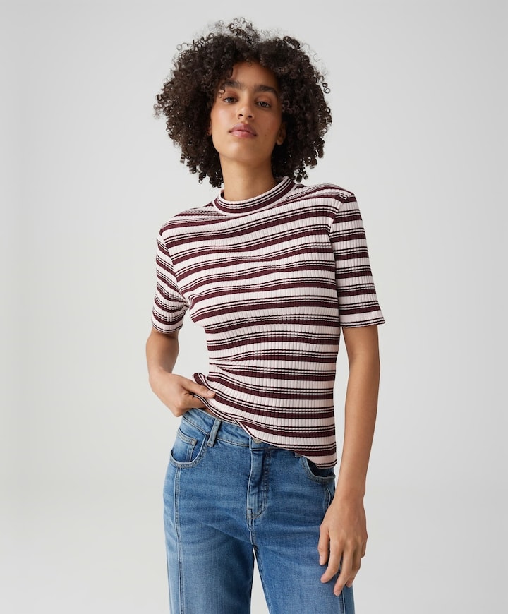 Dames T-shirt bordeaux