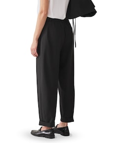 Pinstripe dames broek zwart