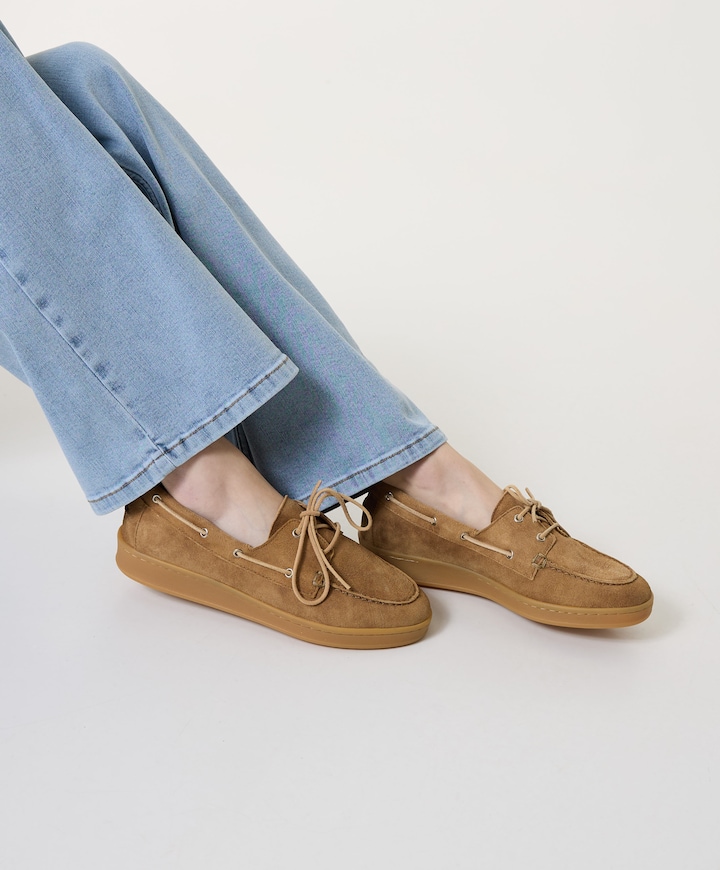 dames loafers beige