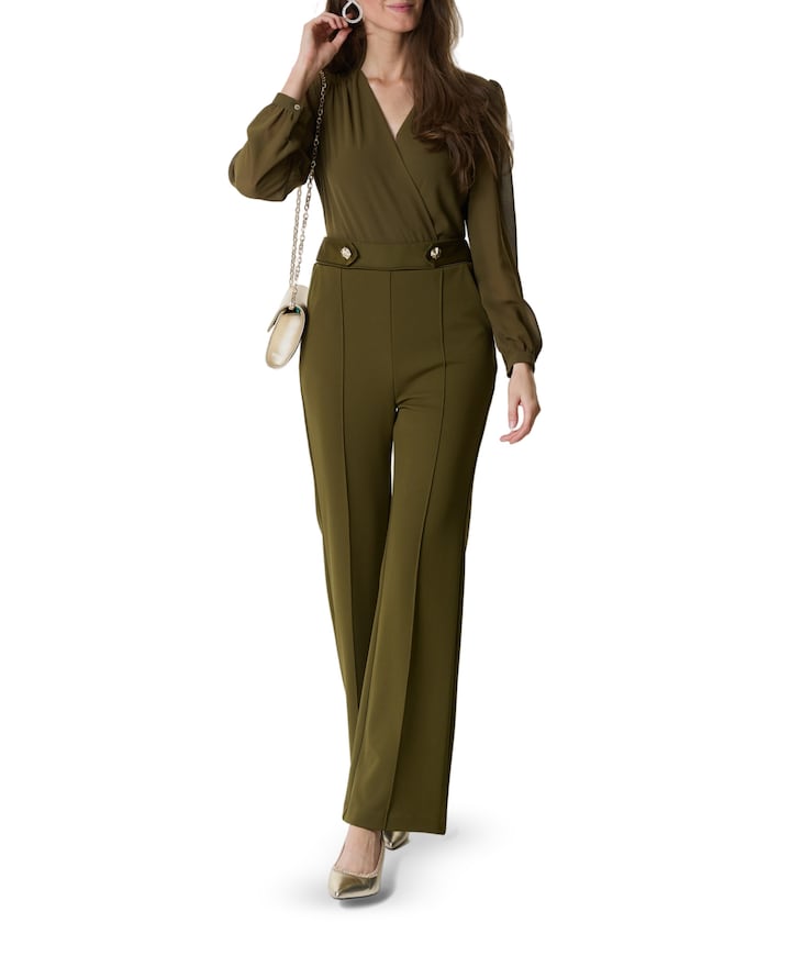 dames jumpsuit groen