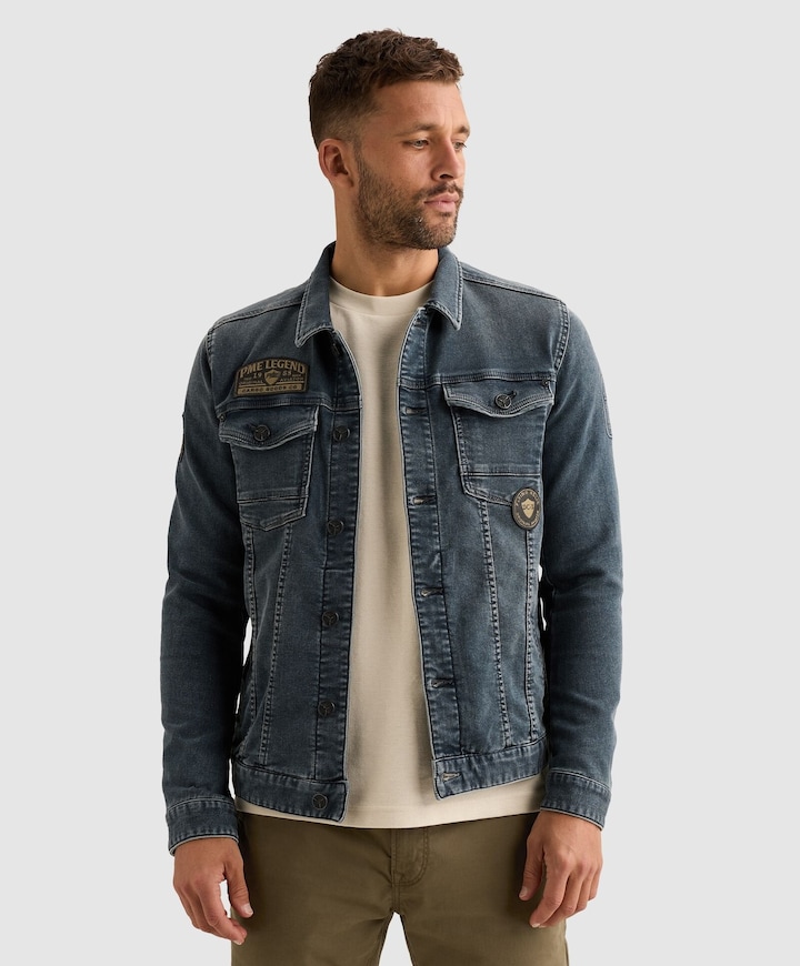 Heren spijkerjas blauw