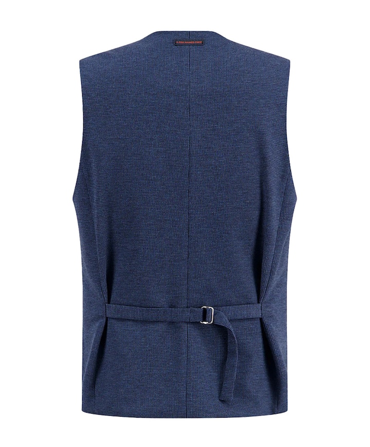 Heren gilet blauw