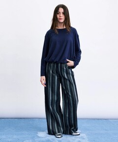 Dames longsleeve blauw