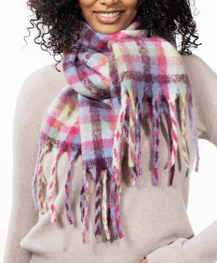 Dames sjaal roze