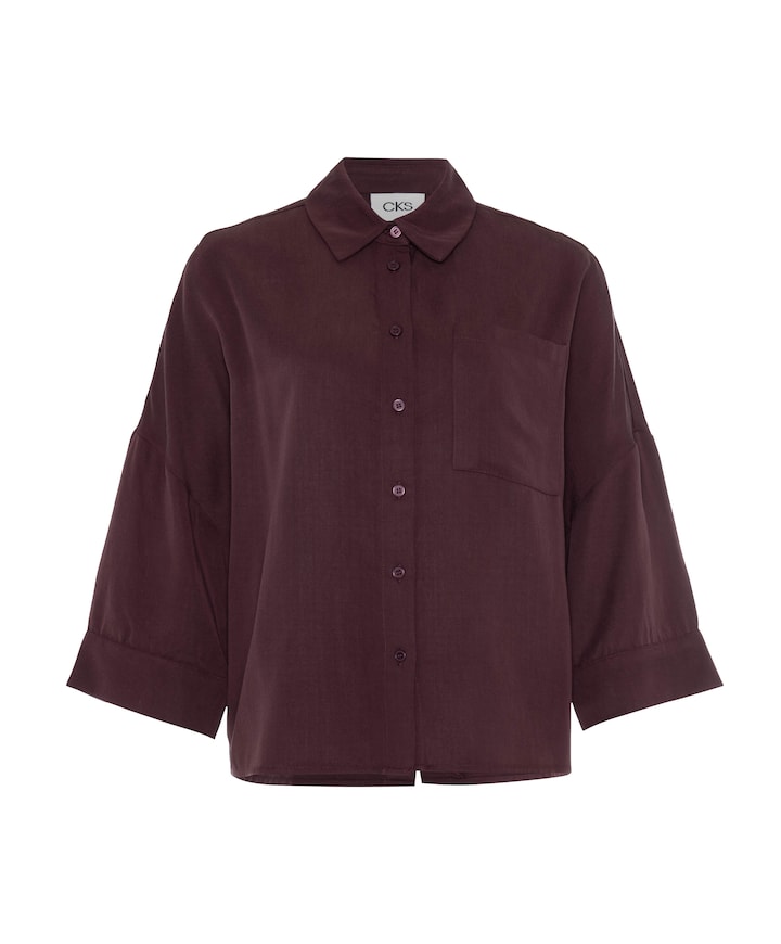 Dames blouse bordeaux