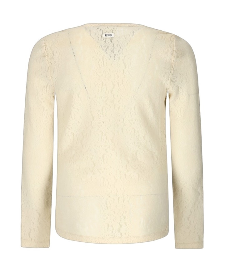 Meisjes longsleeve beige