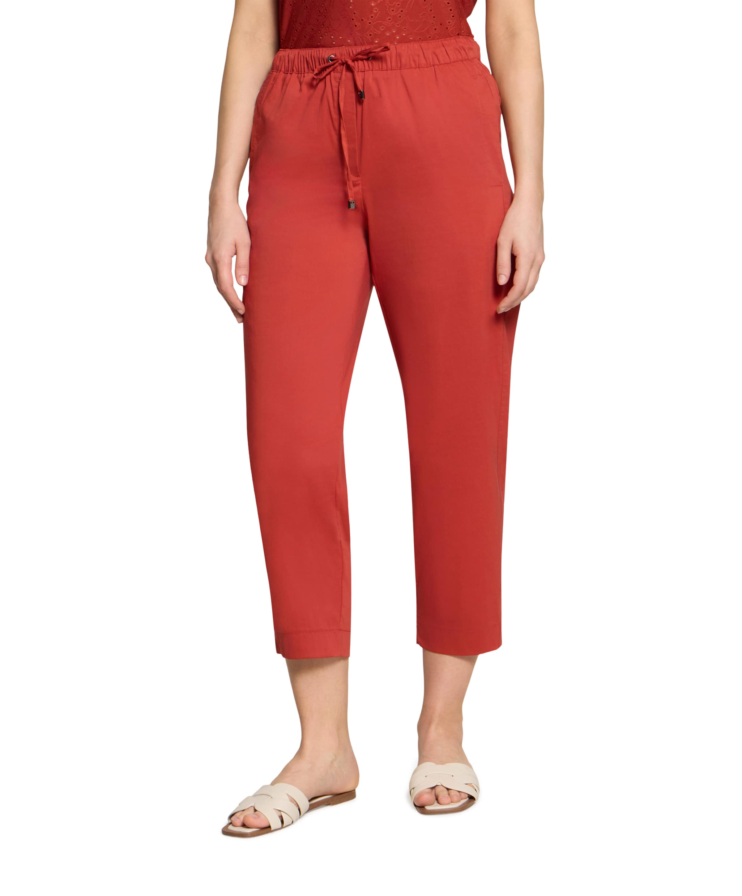 7/8 dames broek rood