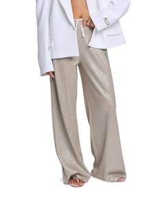 SHINY dames broek goud
