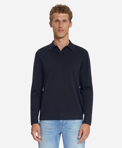 Heren polo blauw