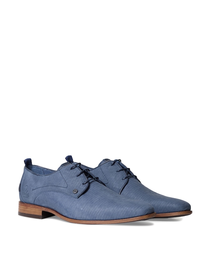 Greg Stones heren veterschoenen blauw
