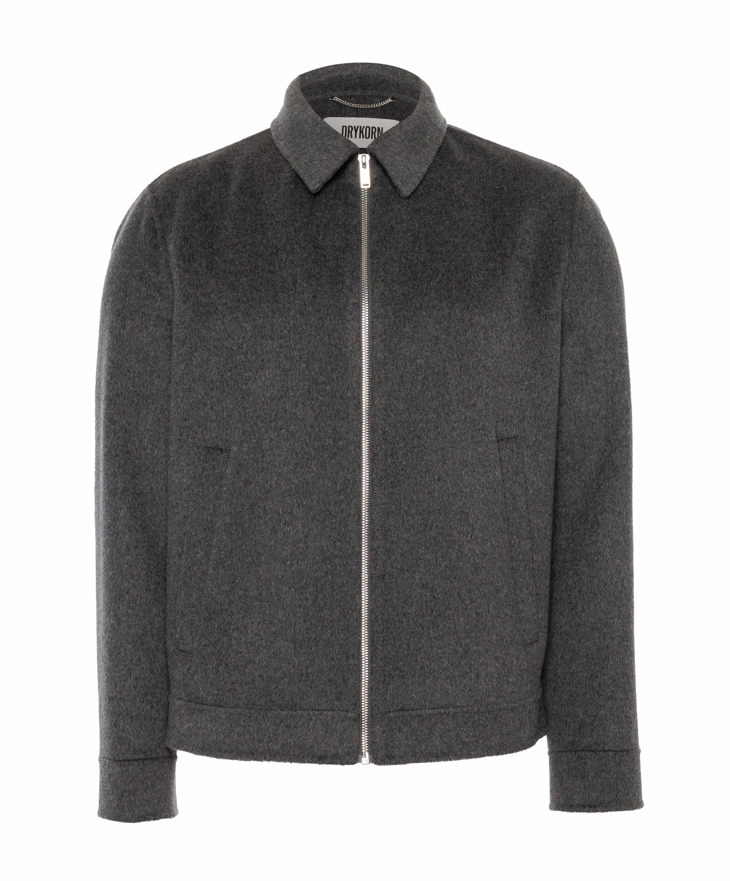 Heren overshirt grijs