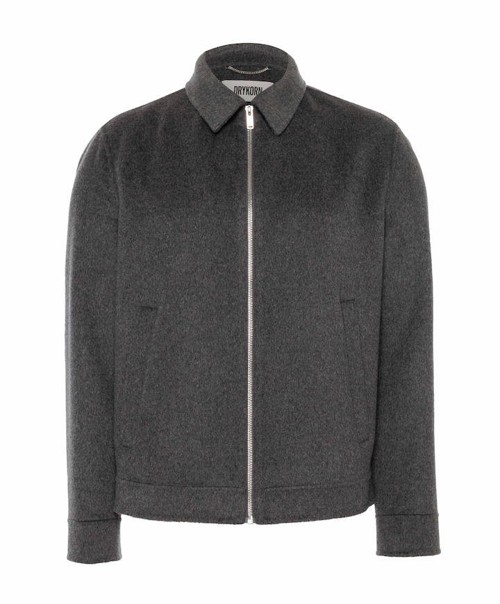 Heren overshirt grijs