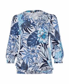 Dames longsleeve blauw