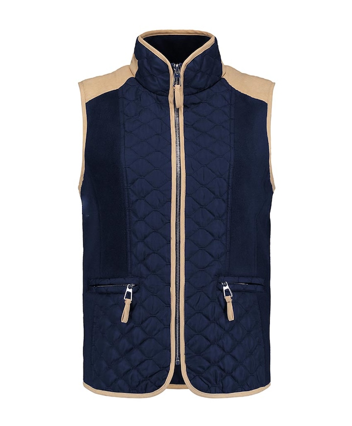 Dames gilet blauw