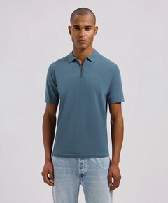 Heren polo blauw