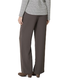 Wide leg dames broek bruin