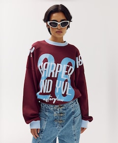 Dames sweater bordeaux