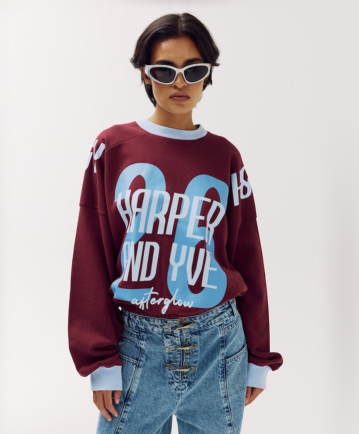 Dames sweater bordeaux