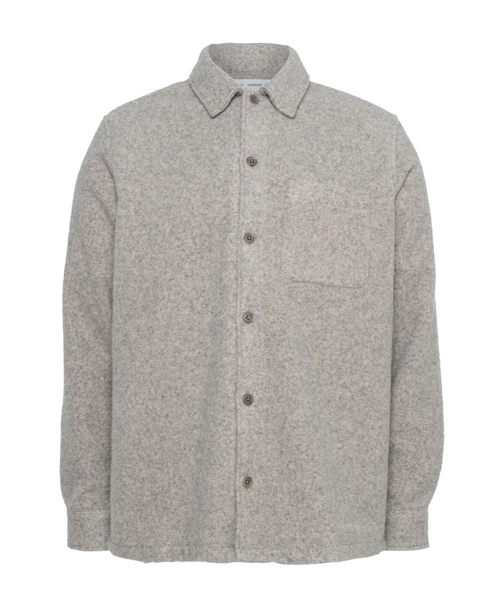 Heren overshirt grijs