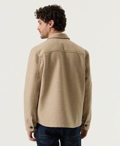 Heren overshirt beige