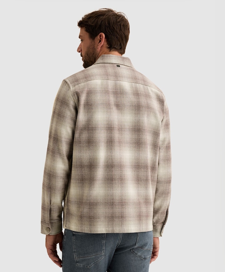 Heren overshirt grijs