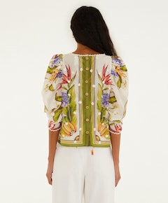 Dames blouse ecru