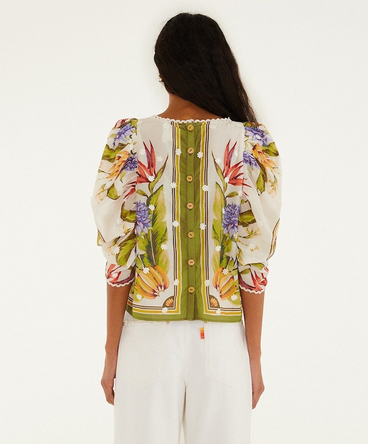 Dames blouse ecru