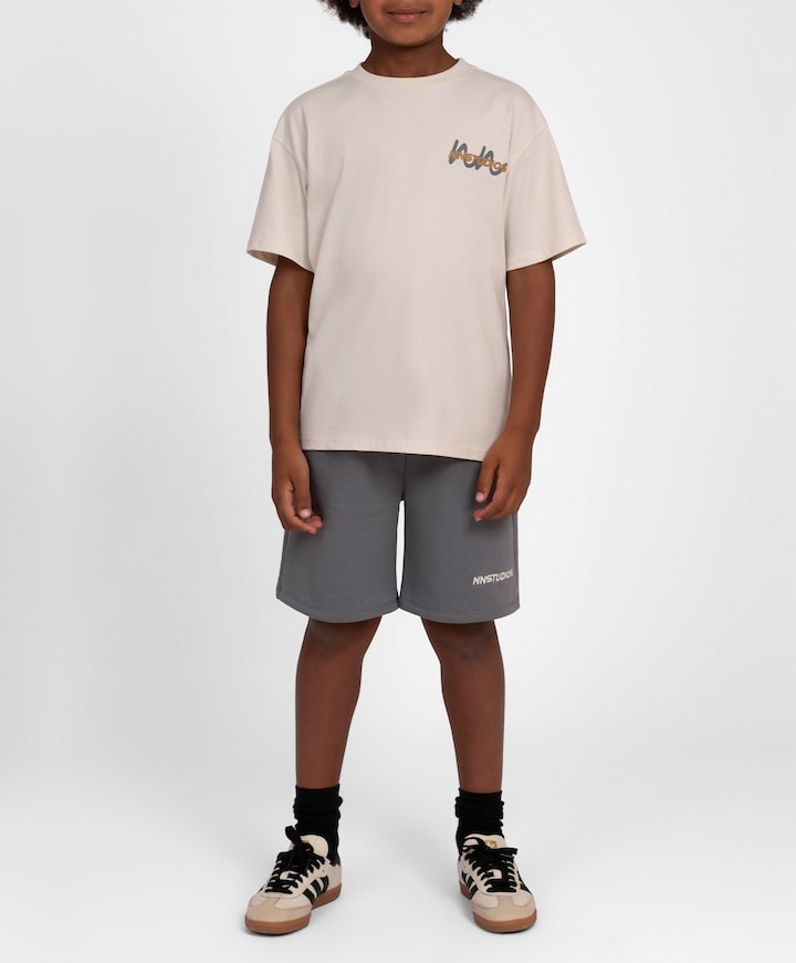 Neil Sweatshorts jongens korte broek grijs