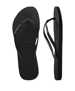 HAV. SLIM GLITTER II dames slippers zwart