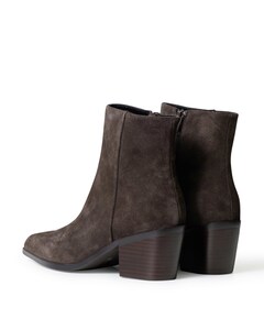 Carmen dames enkellaarzen bruin